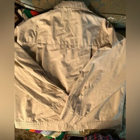 Vintage Tan Izod Lacoste Zip Up Jacket XL - Picture 7 of 8